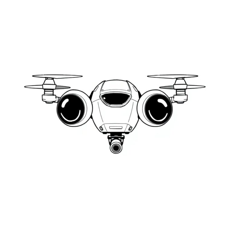 A multi-headed AI-driven surveillance drone