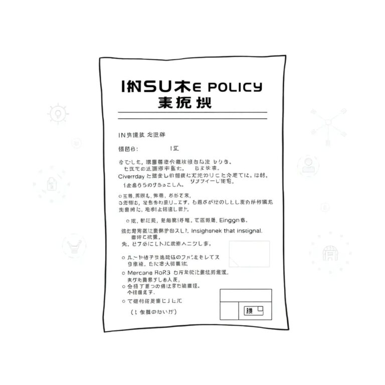 A futuristic, transparent insurance policy document with dynamic, shifting text and holographic icons representing AI algorithms and data streams.
