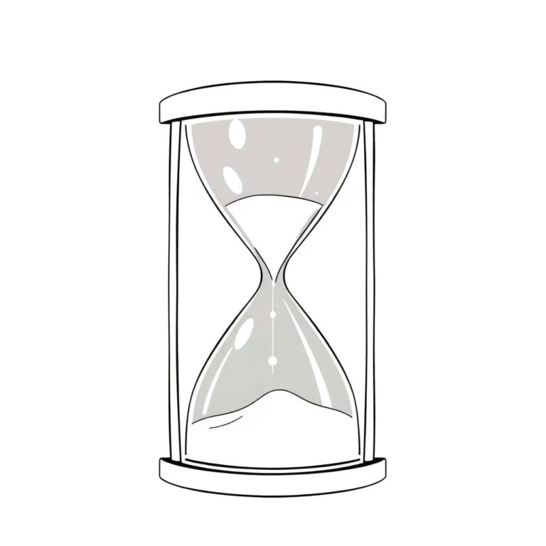 A digital hourglass with AI-driven sand that flows at varying speeds based on real-time regulatory changes