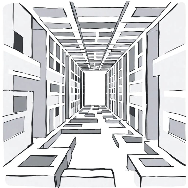 A labyrinthine maze with AI-controlled walls that shift and adapt in real-time