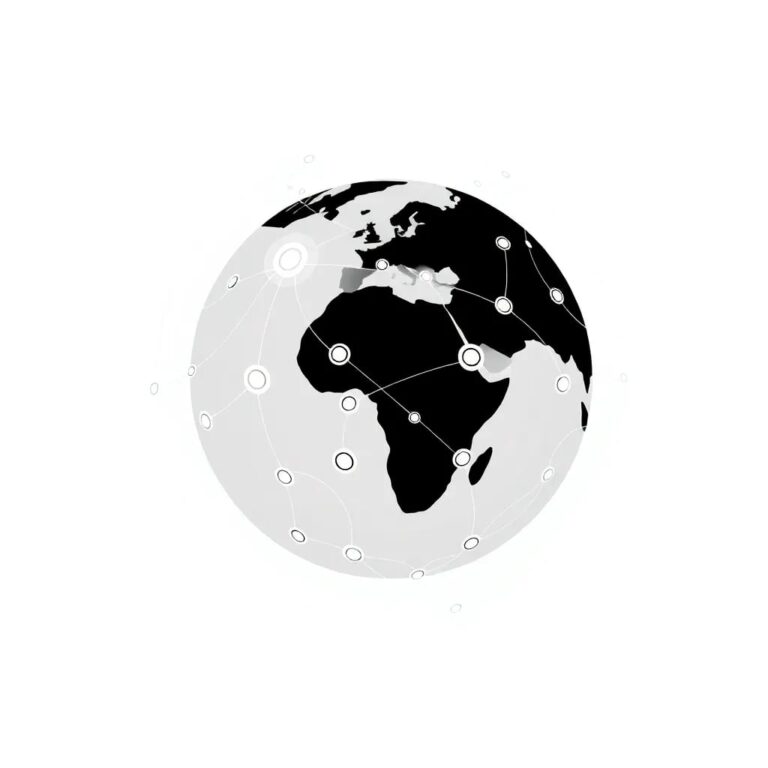 A futuristic, interactive holographic globe displaying interconnected neural networks and data streams