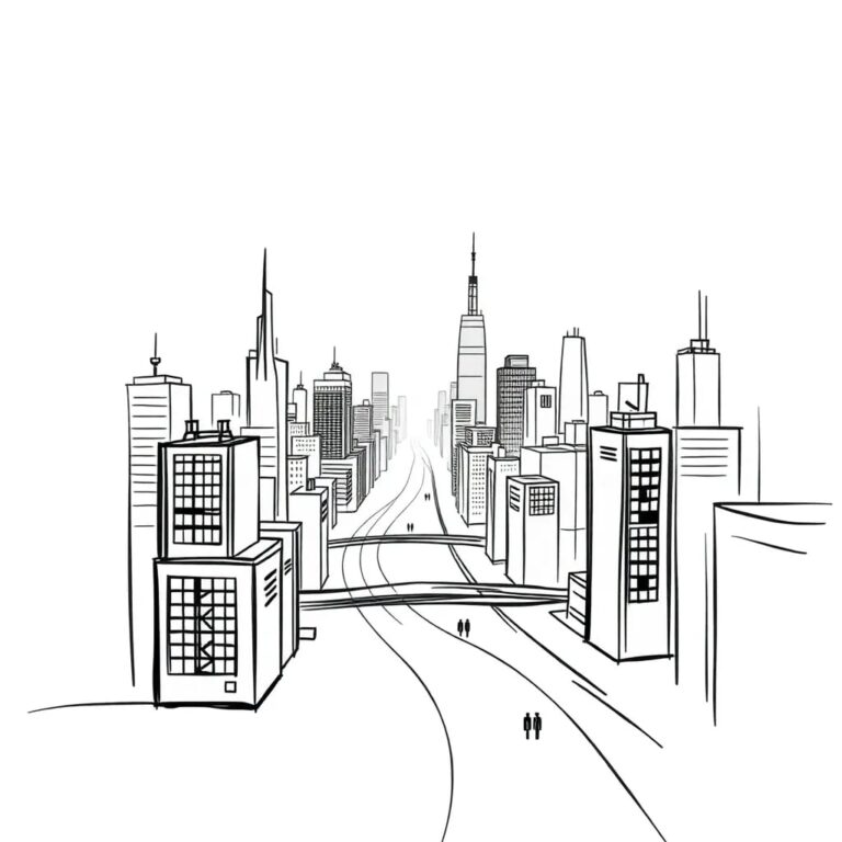 A dynamic, holographic cityscape that morphs in real-time, reflecting the adaptive and responsive nature of AI-driven regulations.