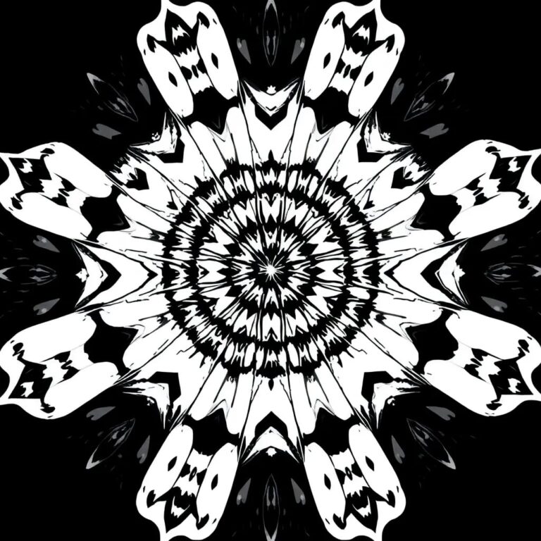 A dynamic, ever-changing kaleidoscope with AI-generated patterns