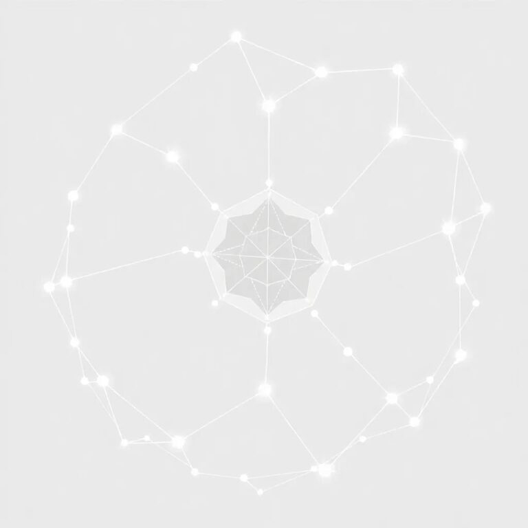 A translucent, ever-changing crystal lattice that glows with data points, representing the dynamic and complex nature of AI-driven research compliance.