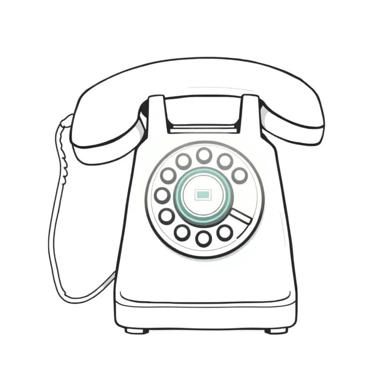 A vintage rotary phone with a glowing, holographic AI interface emerging from its dial