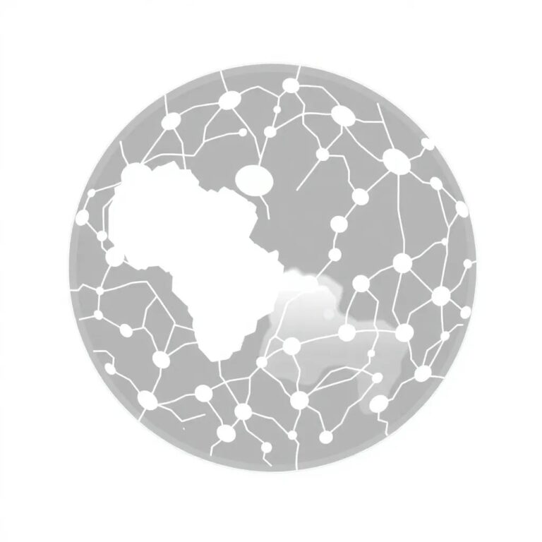 A holographic globe with interconnected neural networks pulsating across its surface