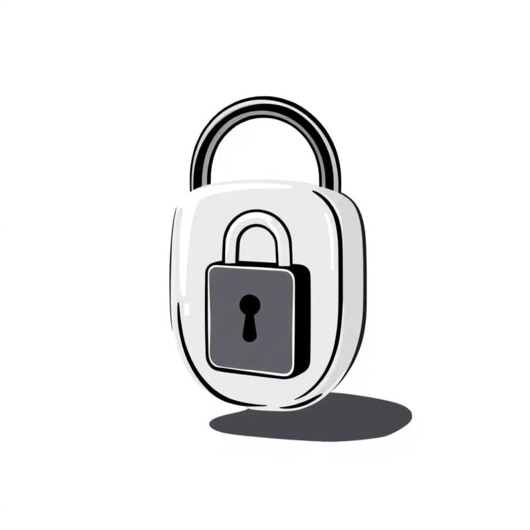 A futuristic, transparent AI-driven smart lock that adapts its security protocols in real-time, symbolizing the dynamic and protective nature of AI security for end-users.