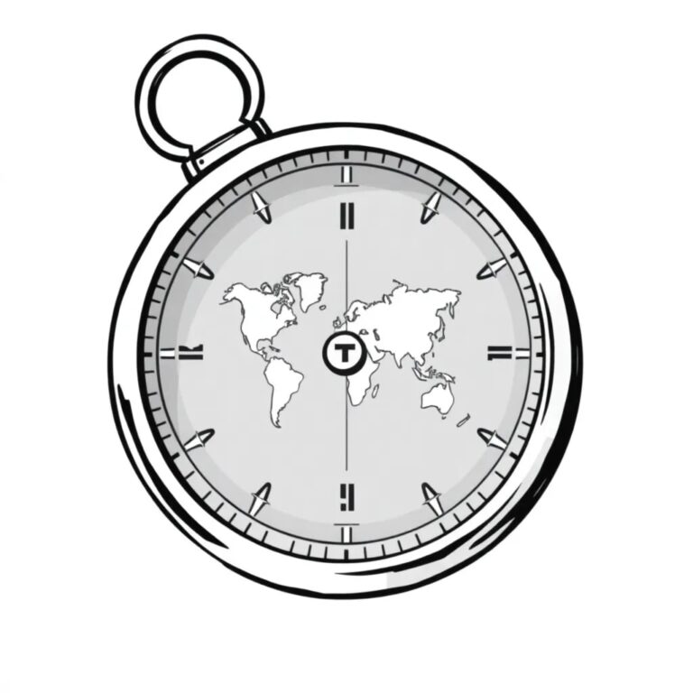 A compass with a digital display that shows a constantly evolving map of ethical guidelines