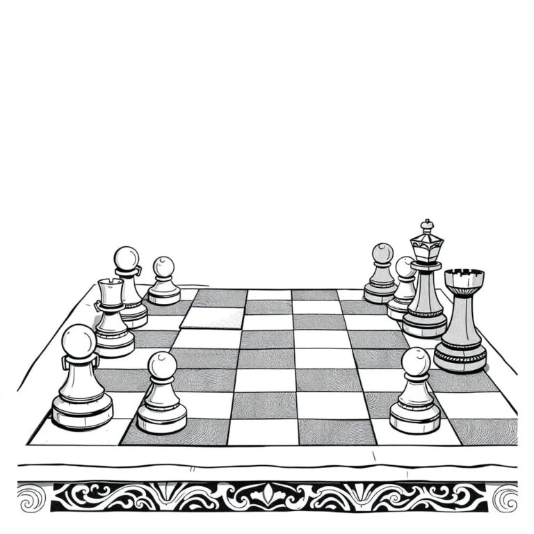 An intricately carved, ancient Indian chessboard with AI-driven chess pieces that adapt to new rules mid-game