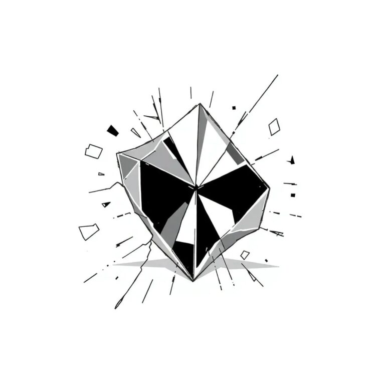 A shattered glass prism reflecting a kaleidoscope of fragmented data streams