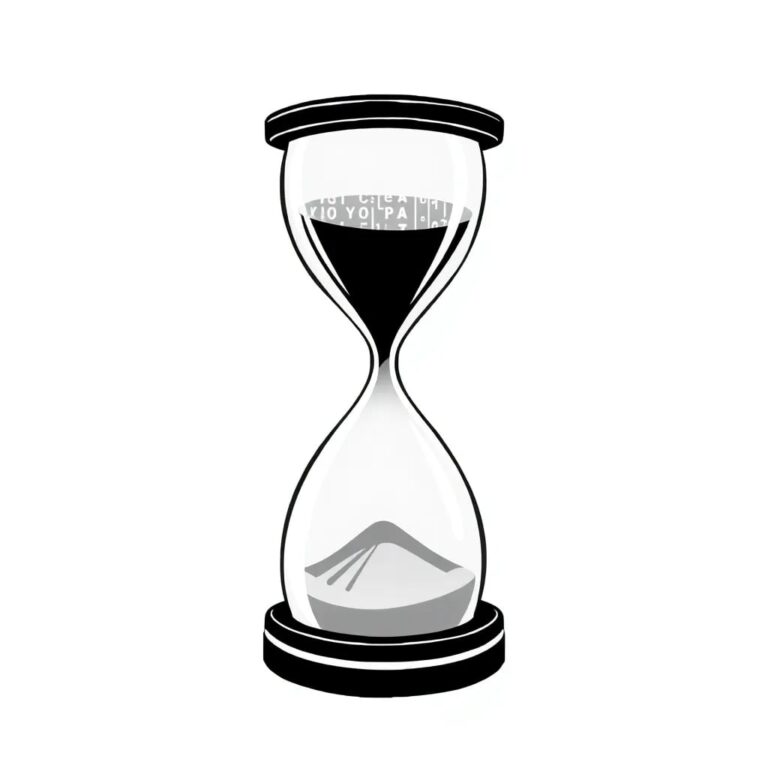 A tri-lobed hourglass with each lobe representing a different continent (North America, Europe, and Asia), filled with glowing, shifting digital code instead of sand.