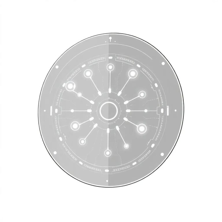 A futuristic, transparent AI control panel with glowing, interconnected nodes that pulse with data, surrounded by a protective, ethereal shield.
