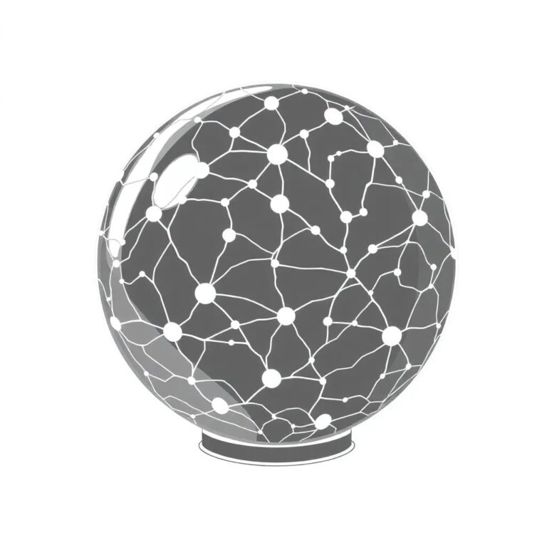 A holographic globe with interconnected neural networks pulsating across its surface