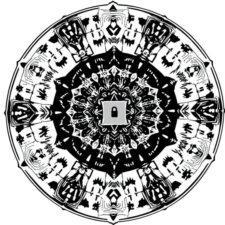 A digital kaleidoscope that, upon each turn, reveals intricate patterns of encrypted data and AI algorithms, symbolizing the dynamic and ever-changing nature of identity security and AI governance.