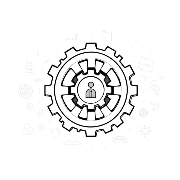 A multi-layered, interlocking gear mechanism with each gear representing a different safety protocol, surrounded by a dynamic, holographic display of fluctuating tokens and provider logos.