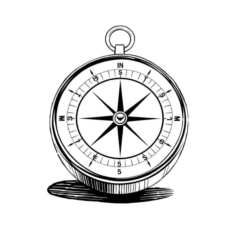 A compass with a digital display that shows shifting moral coordinates