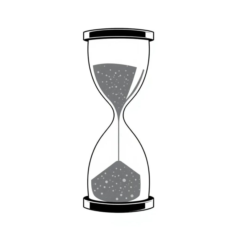 A digital hourglass with AI-generated sand particles that shift and change color based on regulatory compliance levels