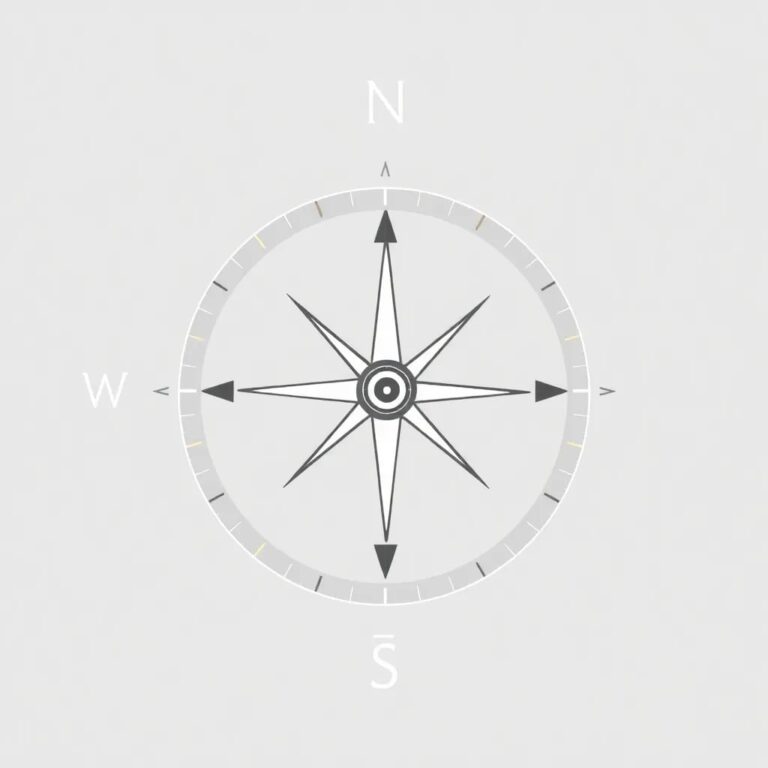A digital compass with three interconnected needles, each pointing towards a different horizon, representing Nigeria, Ghana, and South Africa.