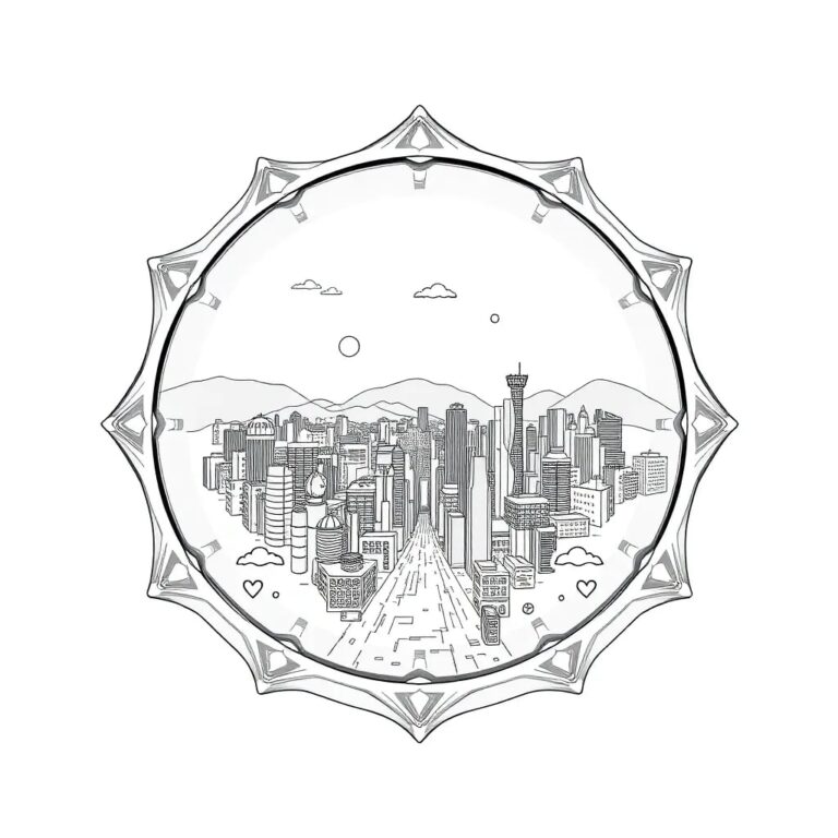 A holographic kaleidoscope displaying ever-changing South Korean landscapes and futuristic cityscapes, with AI algorithms visible as glowing circuits within the kaleidoscope.