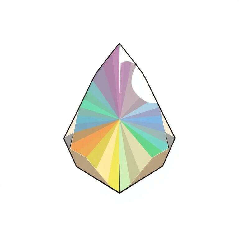 A multi-faceted crystal prism that refracts light into a spectrum of colors, each color representing a different data governance principle, all converging into a single, coherent beam symbolizing unified AI insights.