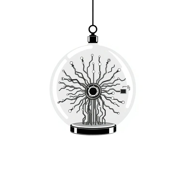 A futuristic, transparent AI neural network model suspended in a glass orb, with intricate, glowing circuits that pulse with data, symbolizing the interconnectedness and transparency of the new regulatory framework.