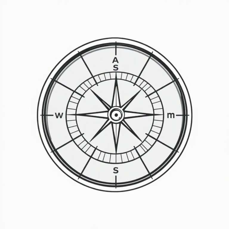 A compass with a digital display and AI-driven needle that dynamically adjusts to multiple, shifting true norths.