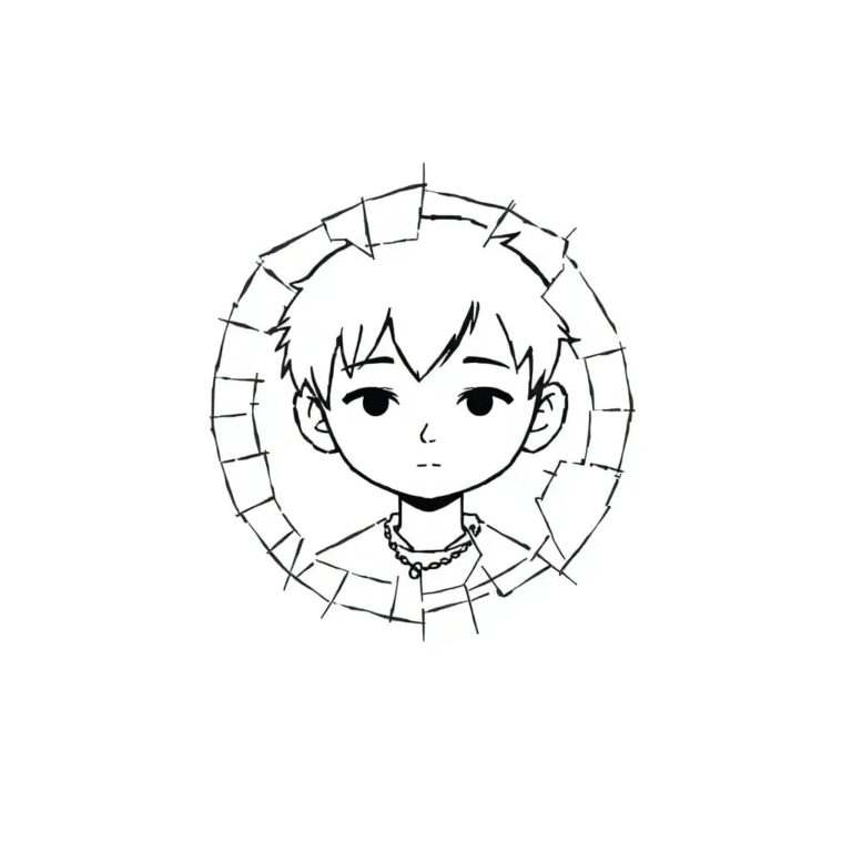 A shattered mirror reflecting a digital avatar