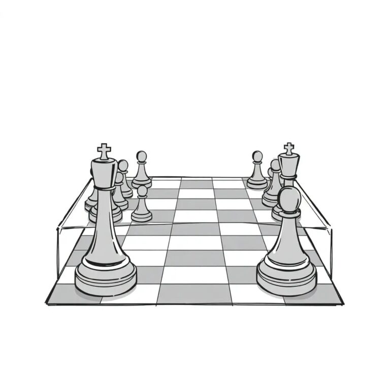 A futuristic, transparent chessboard with AI-driven pieces that adapt their moves based on real-time business data feeds