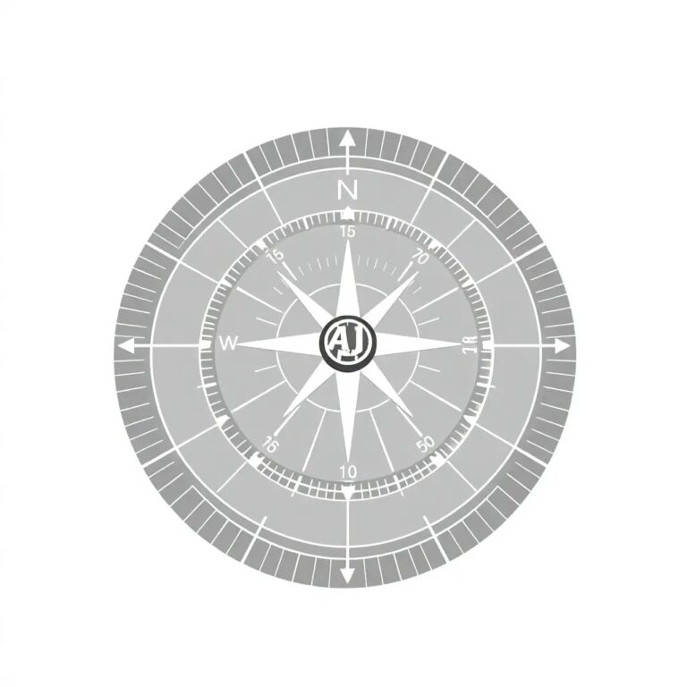 A dynamic, holographic compass with ever-changing needles representing different AI metrics, glowing brighter as it aligns with ethical and regulatory standards.