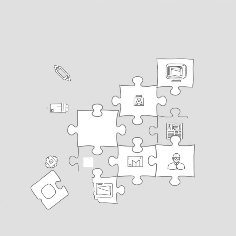 A complex, ever-shifting puzzle with pieces that represent different AI technologies, regulations, and standards, all fitting together in a dynamic, interconnected pattern.