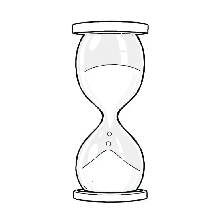 A digital hourglass with silicon sand flowing between two glass chambers, one labeled 'Regulation' and the other 'Innovation'