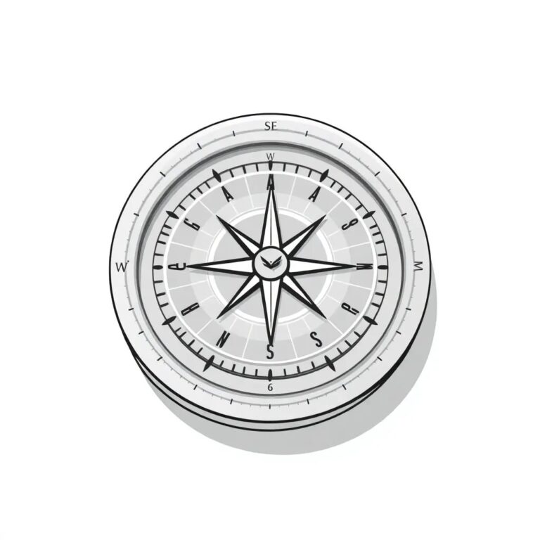 A futuristic, holographic compass with AI-driven needles that dynamically adjust to represent real-time code health metrics and governance compliance.