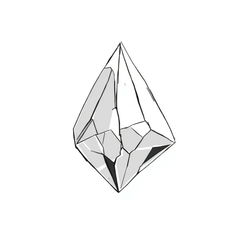 A shattered crystal prism that refracts light into distorted, fragmented patterns