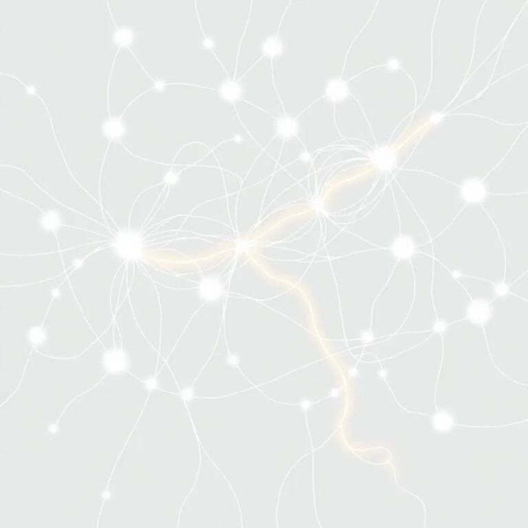 A tangled web of glowing, ethereal threads, each strand representing a different AI algorithm, with a single, unbroken, golden thread weaving through it, symbolizing the elusive path to obtaining AI insurance.