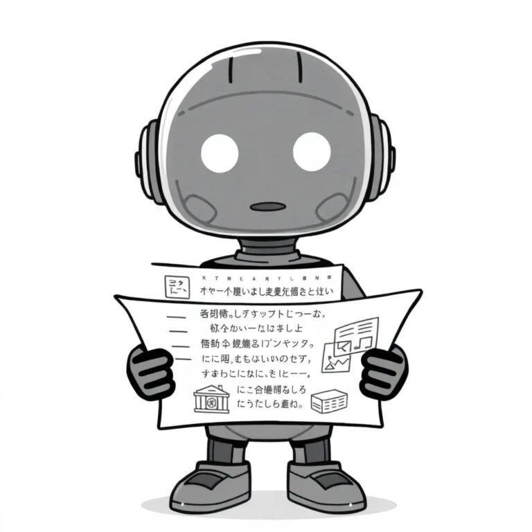 A futuristic, transparent chatbot avatar with a digital codex scroll unrolling from its hands, displaying ever-changing legal text and regulatory symbols.