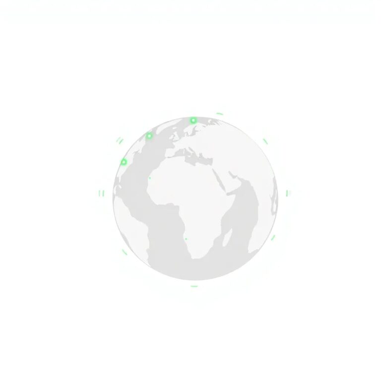 A globe made of interconnected, biodegradable circuits that pulse with green light, symbolizing the integration of AI ethics, national sovereignty, and environmental sustainability.