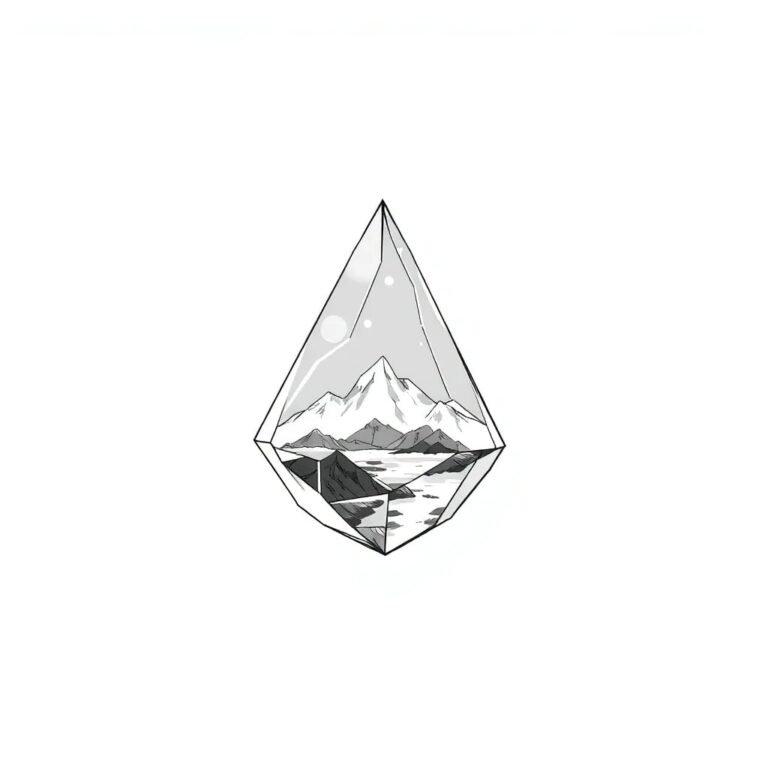A shattered crystal prism reflecting a digital landscape