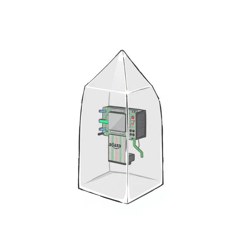 A crystal-clear glass prism with a digital circuit board embedded within it, refracting light into a spectrum of colors that form the shape of a broadcast signal.