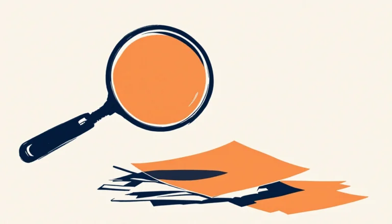 Shadow AI governance discovery: a magnifying glass over a stack of papers