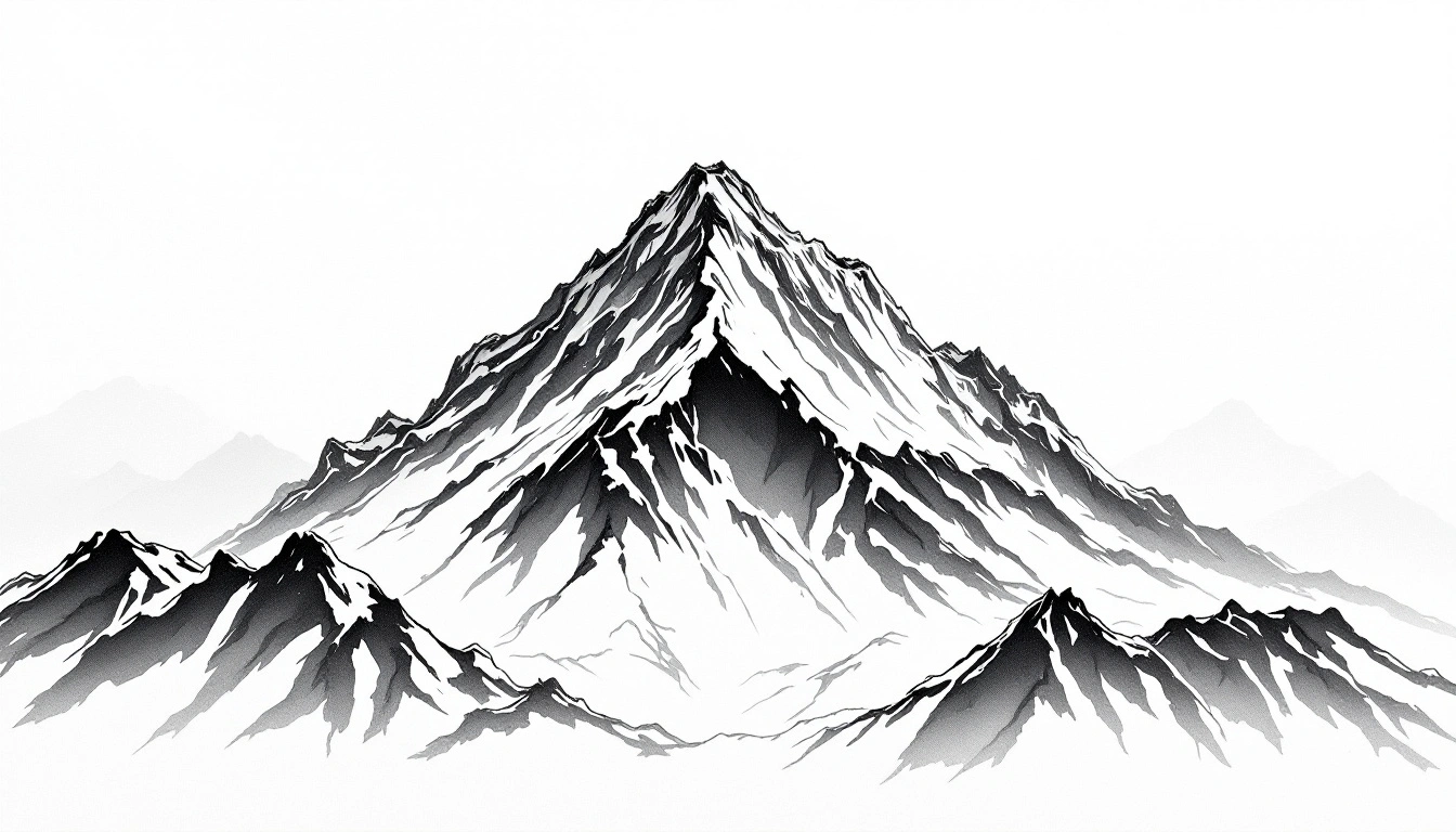 Colorado AI Act compliance, a Rocky Mountain peak in sumi-e ink