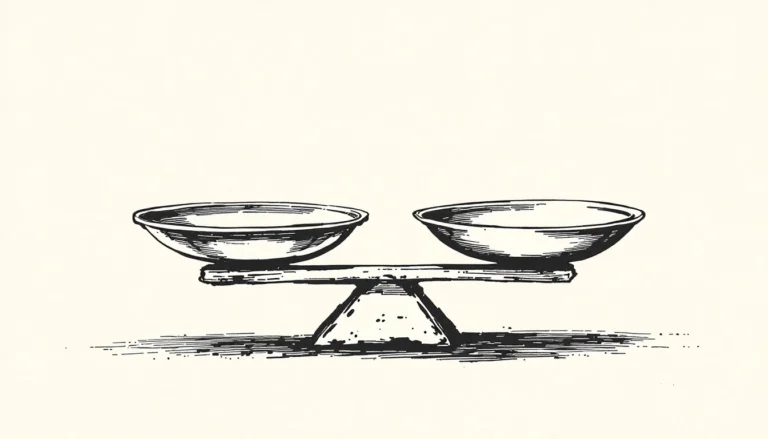 Algorithmic bias shown as a tilted two-pan balance scale