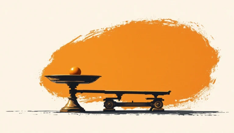 Model risk management shown as a balance scale weighing a model